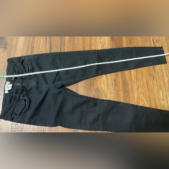H&M l.o.g.g. US 6 EUR 36 Black Jeans logg Label of Graded Goods Skinny Straight - Picture 4 of 9